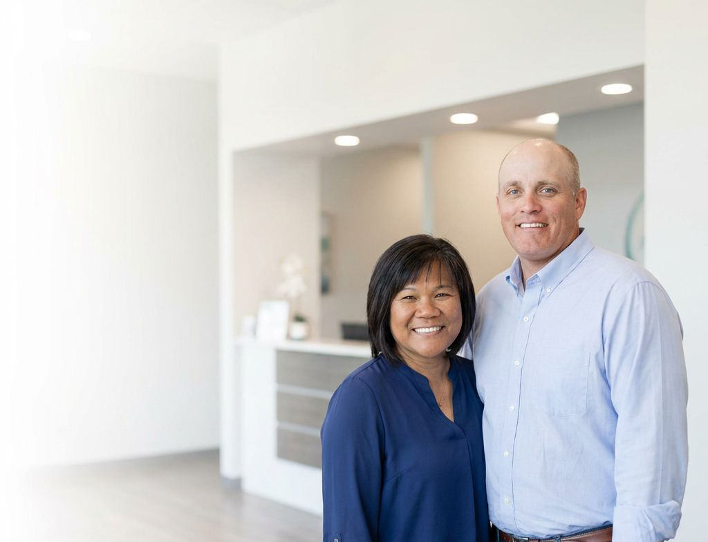 Dr. Bryan Smuin and Dr. Marianne Smuin — husband-and-wife chiropractors at Smuin Chiropractic Clinic in Vernal, Utah